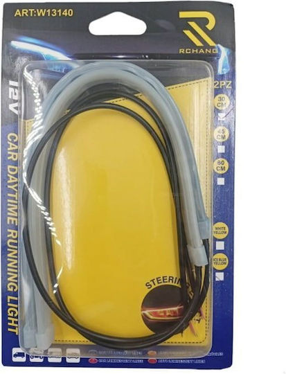 Rchang Декоративна Лента За Автомобил Топло Бяло 12v 60cm W13140 Car Daytime Running Light Stripe