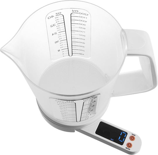 Orion Ψηφιακή Ζυγαριά Κουζίνας με Κανάτα έως 5kg Λευκή