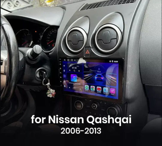 Car Audio System for Nissan Qashqai 2006 Bluetooth USB WiFi GPS Apple CarPlay Android Auto with 9" Touch Screen