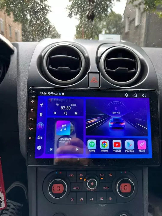 Car Audio System for Nissan Qashqai 2007 Bluetooth USB WiFi GPS Apple CarPlay Android Auto with 9" Touch Screen