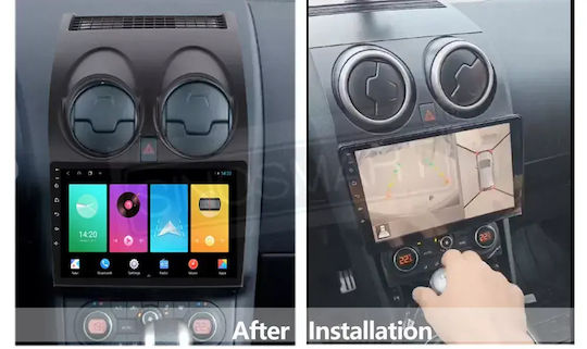 Car Audio System for Nissan Qashqai 2010 Bluetooth USB WiFi GPS Apple CarPlay Android Auto with 9" Touch Screen