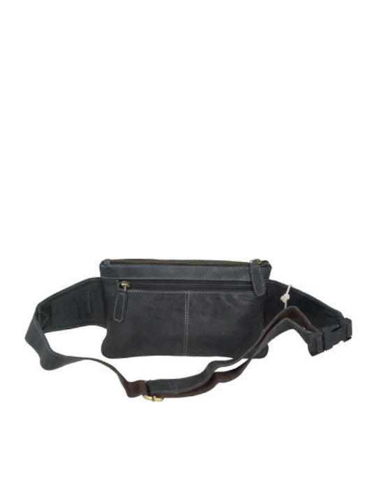 Leder Gürteltasche Schwarz