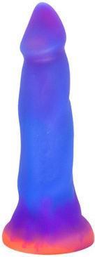 Passion Labs Dildo με Βεντούζα Μωβ
