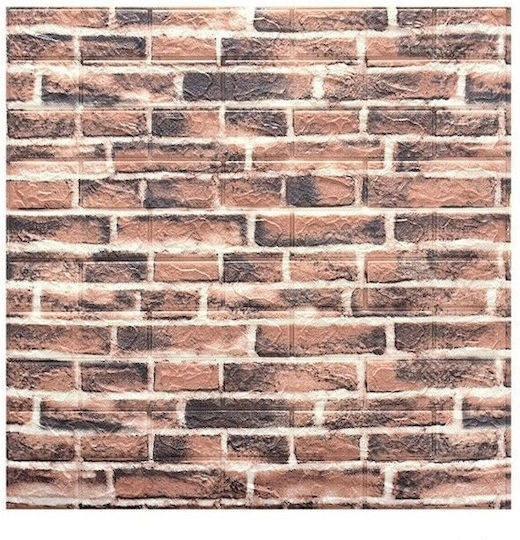 Panouri Decorative 3D Spumă Autoadeziv Roșu 70x77cm 10 Bucăți