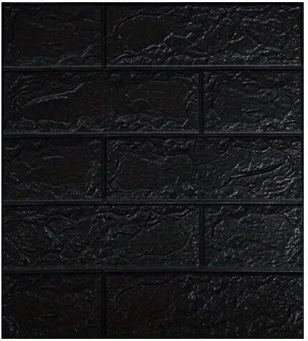 Panouri Decorative 3d Spumă Autoadeziv Negru 35x38cm 10 Bucăți
