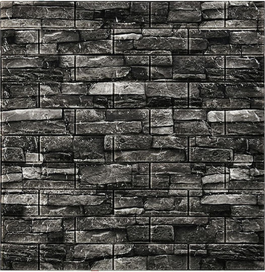 Panouri Decorative 3d Spumă Autoadeziv Gri 70x77cm 10 Bucăți