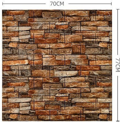 Panouri Decorative 3d Spumă Autoadeziv Roșu 70x77cm 10 Bucăți
