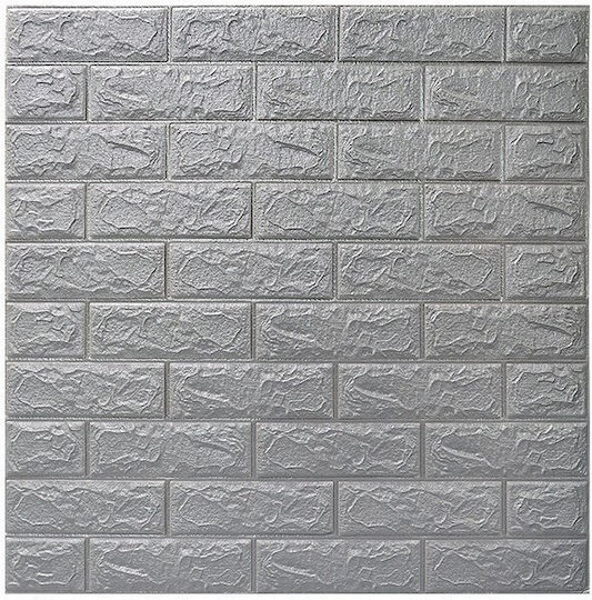Panouri Decorative 3D Din PVC Autoadezive Gri 70x77cm 10 Bucăți
