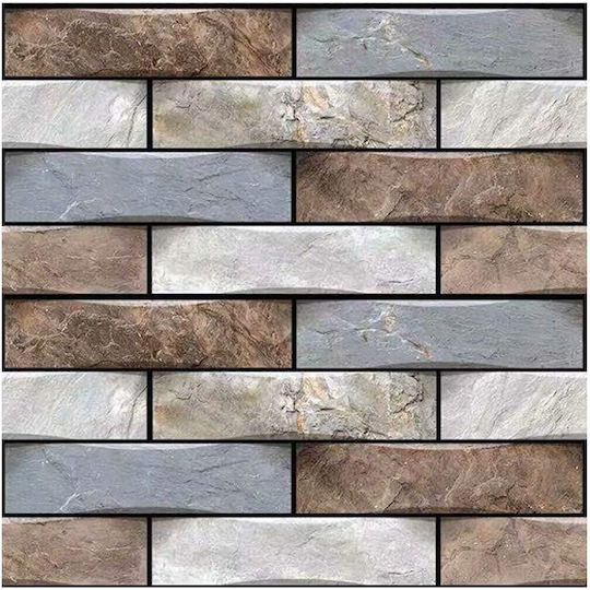Panouri Decorative 3D Autoadezive Gri 30x30cm