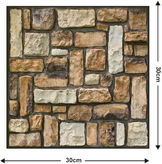 Panouri Decorative 3d Din PVC Autoadezive Gri 30x30cm 10 Bucăți