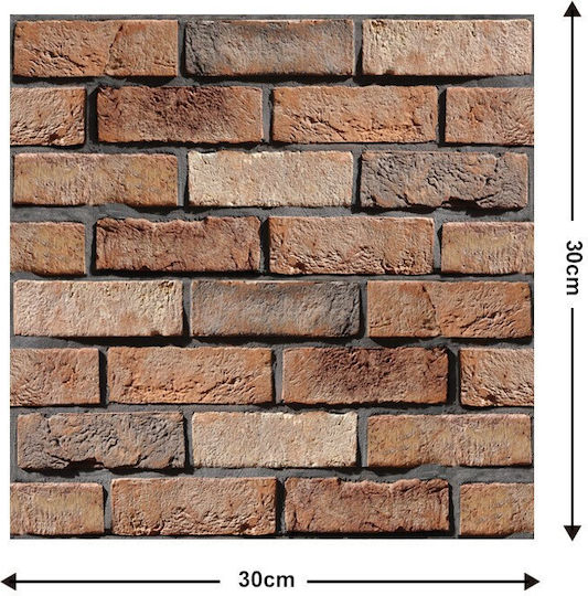 Panouri Decorative 3D Autoadezive Maro 30x30cm 10 Bucăți Panouri Decorative 3D Autoadezive Maro 30x30cm 10 Bucăți