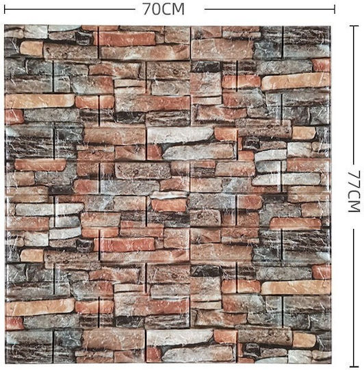 Panouri Decorative 3D Din PVC Autoadezive Multicolore 70x77cm 10 Bucăți