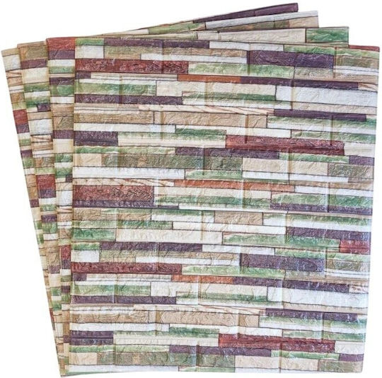 Panouri Decorative 3d Spumă Autoadeziv Gri 70x77cm 10 Bucăți