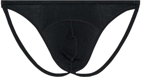 WOH Men's Underwear Jockstrap Black