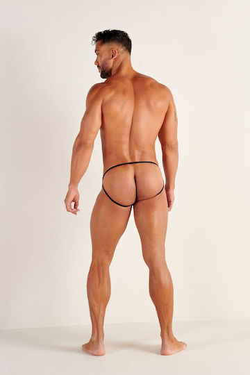 WOH Men's Underwear Jockstrap Black
