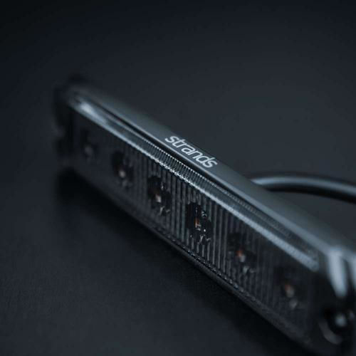 Strands Πίσω Φως Dark Knight Sm6 0,9w Σκούρο Κόκκινο Φακό 120mm Sld809513