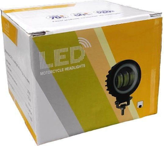 Προβολάκι Μηχανής Led 1τμχ 12-80v Λεύκο Φως Motorcycle Headlight