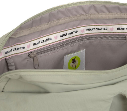 Laessig Diaper Bag-Changing Mat Shoulder/Handbag Green