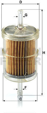 Fuel Filter Mann-filter Wk 43/12 10