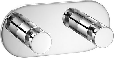 Sanco Ergon 00646-M25 Double Bathroom Hook With Screws Bronze