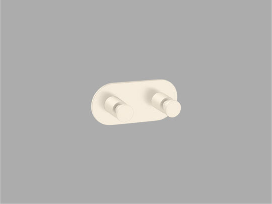 Sanco Ergon 00646-M25 Double Bathroom Hook With Screws Bronze