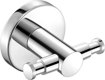 Sanco Ergon 25918-М102 Двойна Кука За Банята С Винтове Сребриста