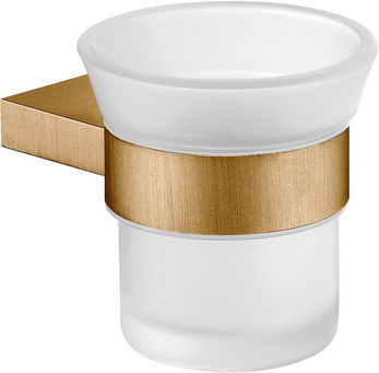 Sanco Academia Wall Mounted Glass Brown Cup Holder