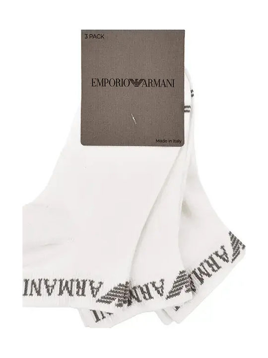 Emporio Armani Γυναικείες Κάλτσες Λευκό 3Pack Emporio Armani Γυναικείες Κάλτσες Λευκό 3Pack