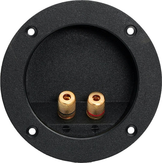 Set 2 Terminale Pentru Boxe Cu Șurub Placate Cu Aur 2 Căi Conector Audio Montare Panou 105 Mm