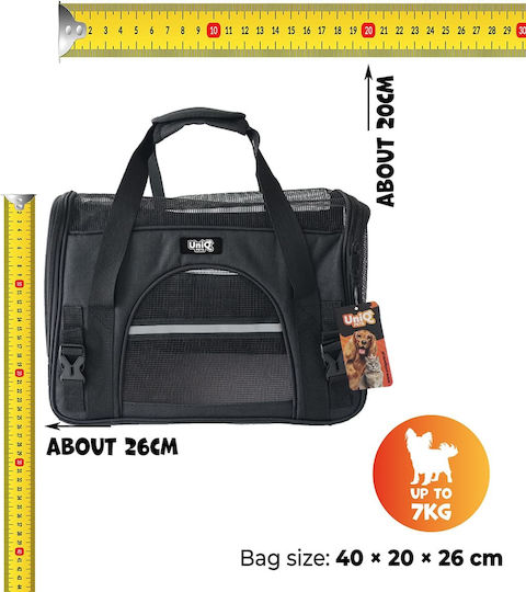 Uniq Waterproof Backpack for Dog / Cat Carrying Up to 7kg Black L40xW26xH20cm