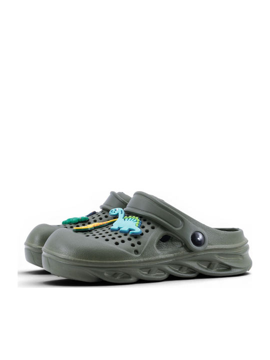 Kids Green Beach Clogs