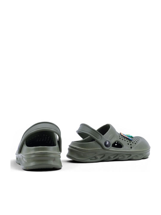Kids Green Beach Clogs