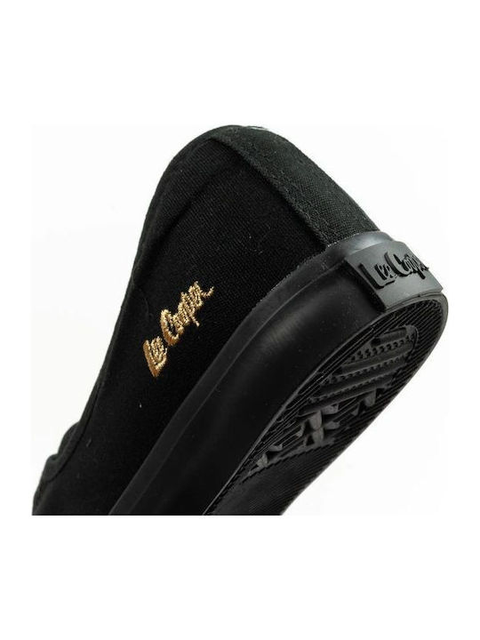 Damen Slip-Ons Stoff Schwarz