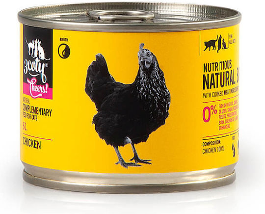 3coty Υγρή Τροφή για Γάτες σε Κονσέρβα 6x160gr