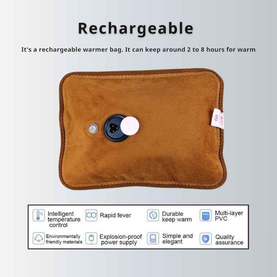 Uncle George Electric Heating Pad Pillow Beige 26x19cm