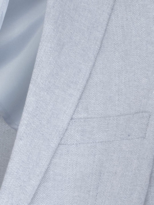 Men’s Suit Jacket with Regular Fit Light Blue