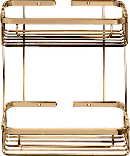 Sanco 00004-M102 Wall Mounted Bathroom Shelf Metallic Beige