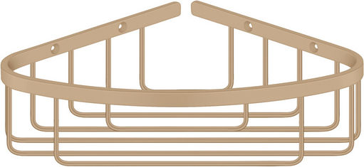 Sanco 00008-M101 Corner Wall Mounted Bathroom Shelf Metallic White