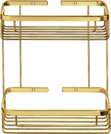Sanco 00004-A75 Wall Mounted Bathroom Shelf Metallic Brown