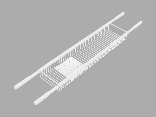 Sanco 00151-M118 Wandmontiertes Badezimmerregal Metallisch Grau