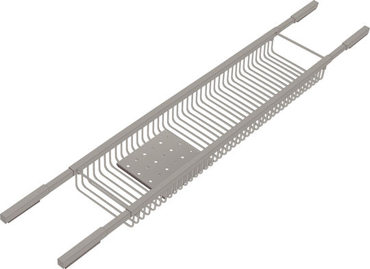 Sanco 00151-M118 Wandmontiertes Badezimmerregal Metallisch Grau
