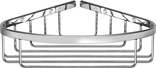 Sanco Corner Wall Mounted Bathroom Shelf Metallic Gray