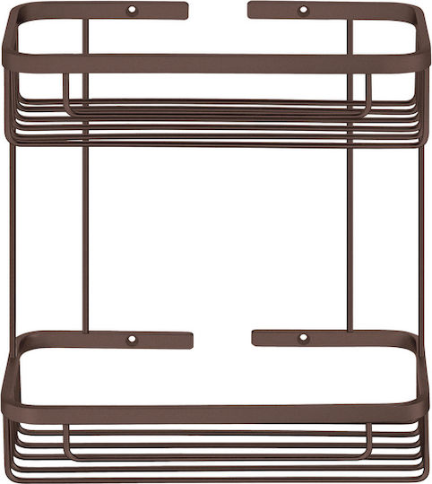 Sanco 00004-M101 Wandmontiertes Badezimmerregal Metallisch Weiß