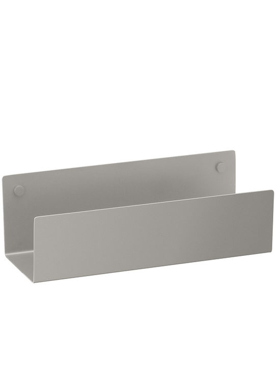 Sanco SH-0502-W30-M118 Wandmontiertes Badezimmerregal Metallisch Grau