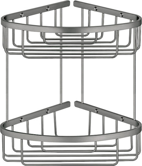 Sanco Corner Wall Mounted Bathroom Shelf Metallic Gold