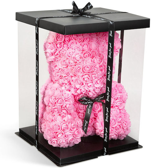 40 Cm Rosa Teddybär Mit Rose Romantisches Valentinstag Jubiläumsgeschenk Elegante Dekoration 40 Cm Rosa Teddybär Mit Rose Romantisches Valentinstag Jubiläumsgeschenk Elegante Dekoration