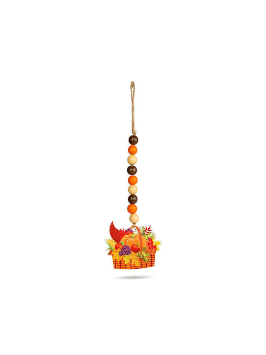 Autumn Decoration 29x9 Cm Hanging Wooden Decor Rustic Style Jute String
