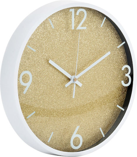 Vilde Wall Clock Plastic Gold Ø29.5cm