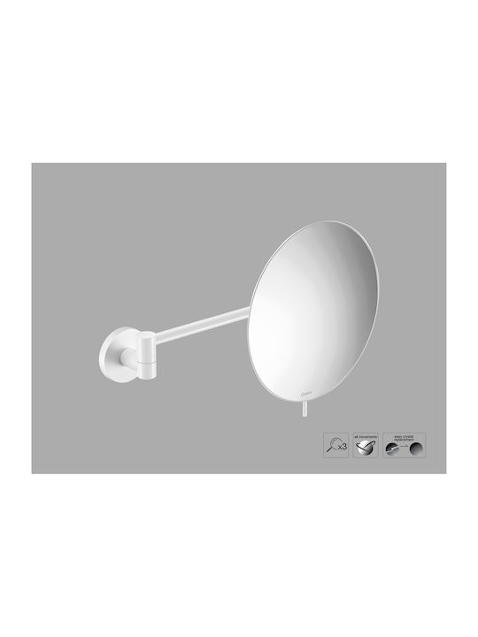 Sanco Magnifying Brown Bathroom Mirror