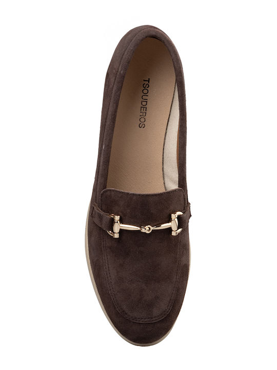 Γυναικεία Loafers σε Καφέ Χρώμα